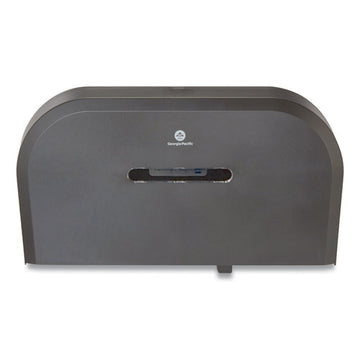 Georgia Pacific® Professional Jumbo Jr. Bathroom Tissue Dispenser, Double Roll,  22.1 X 4.8 X 12.1, Black freeshipping - TVN Wholesale